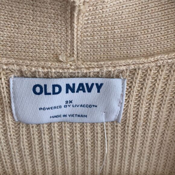 Old Navy Women's Tan cardigan nwt size 2x - Picture 5 of 6